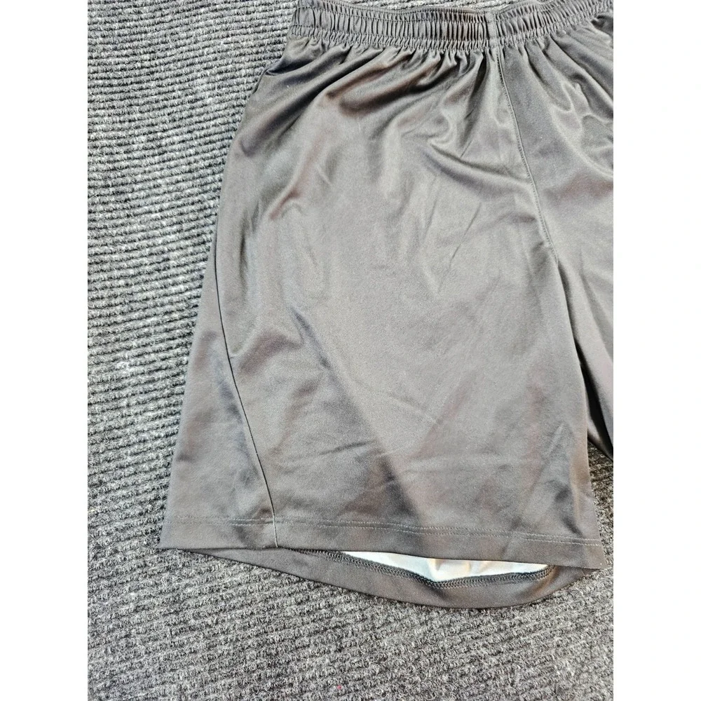 Nike Running Short Boys Medium Gray Swoosh Logo Athleisure Performance Pull On